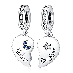 MGIUL Mother-Daughter Star Moon Split Dangle Charm