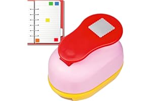 Hole Punch - Heavy Duty Portable Craft Cutter, Square Round Postage Stamp Punch Binder Hole Puncher, Durable Art Tool | Versa