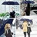 Bodyguard Foldable Travel Umbrella, Auto Open Close, 210T Teflon Coating and Lightweight 10 Ribs Strong Windproof Umbrella, Ergonomic Handle- Gift Box(Blue)