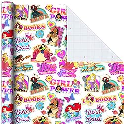 Hallmark Disney Princess Wrapping Paper with Cut