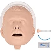 MedEduQuest Airway Management Trainer, Intubation Manikin, Adult | NPA and OPA Practice, Handheld Design, Stable Base, Soft Realistic Surface for Repeated EMS Training