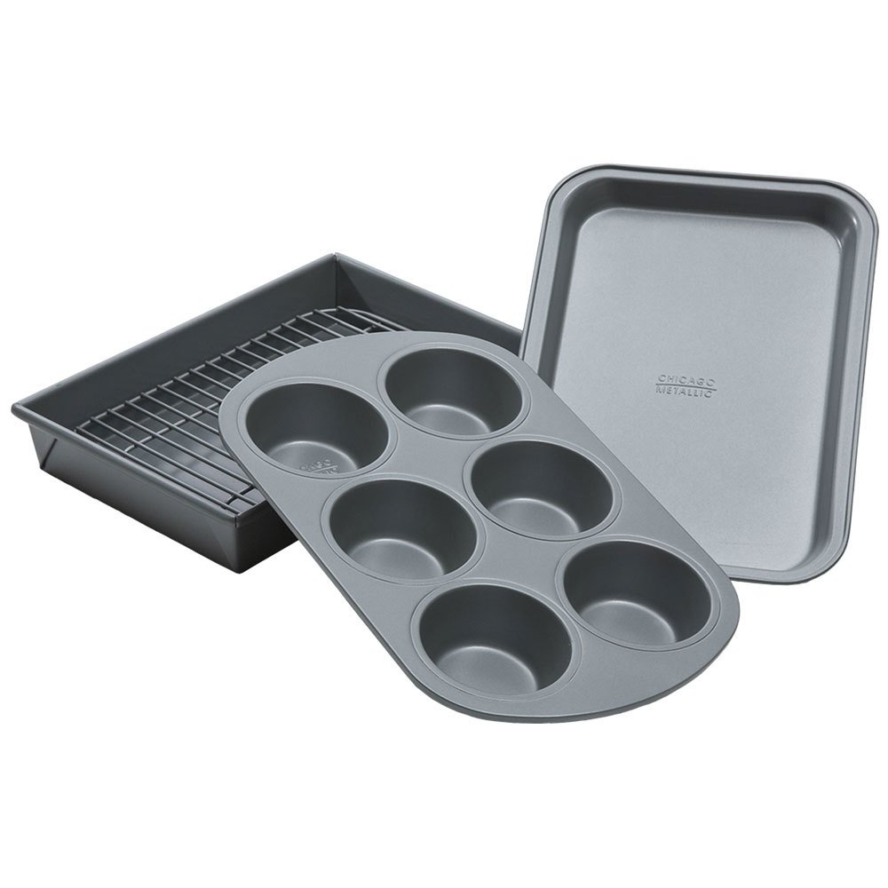 Chicago Metallic Professional 4Piece NonStick Toaster Oven Bakeware
