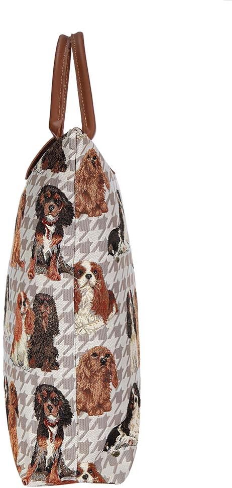 Signare Folding Re-Usable Shopping Fold Away Bag (Cavalier King Charles Spaniel) - Image 5