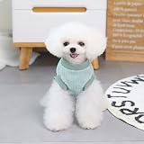 SMALLLEE_LUCKY_STORE Pet Ribbed Fleece Jumper for Extra Small Dogs Cats view 9