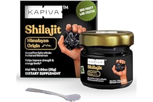 Kapiva 100% Pure Himalayan Shilajit Resin(30gm), High Potency for Men & Women | 120 Servings of 250mg | 80+ Trace Minerals, Upto 70% Fulvic Acid | Authentic | Natural Energy & Immune Support