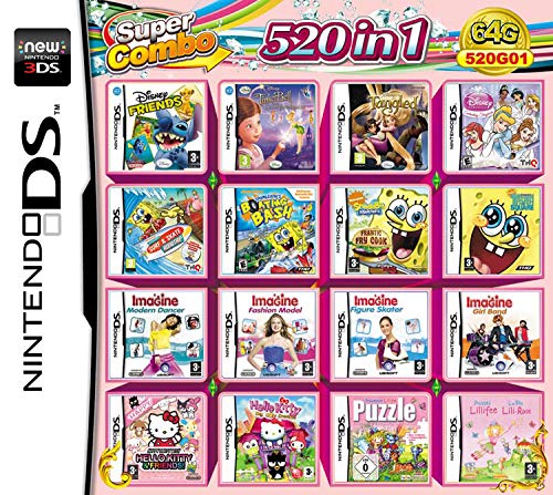 520 IN 1 Video Game card Cartridge Console For Nintendo NDS DS NDSL NDSi 2DS 3DS