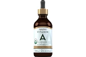 Piping Rock Vitamin A Liquid | 2 fl oz | Non-GMO, Gluten Free Supplement
