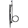 Raindrip 172CPUB, Adjustable Flow Micro Sprinkler Assembly, Half-Circle Pattern, Fan Spray, 1/4" Clamp N Pierce Inlet, Riser and 13" Stake, for Drip Irrigation Gardening Systems, Black/Blue(Pack of 1)