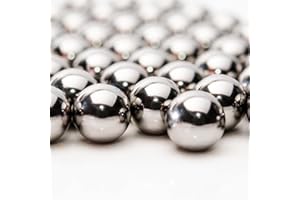 CYIWPH 100PCS 1/2" Inch Diameter Hardened Chrome Solid Steel Bearing Balls, Precision Balls (100 Pieces)