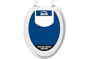 Bemis 1400TTA Economy Durable Wood Toilet Seat, Elongated, White