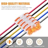 flintronic 34Pcs Wire Connectors 2 Pin Peel-free Push-Type Quick Splice 18-22AWG view 8