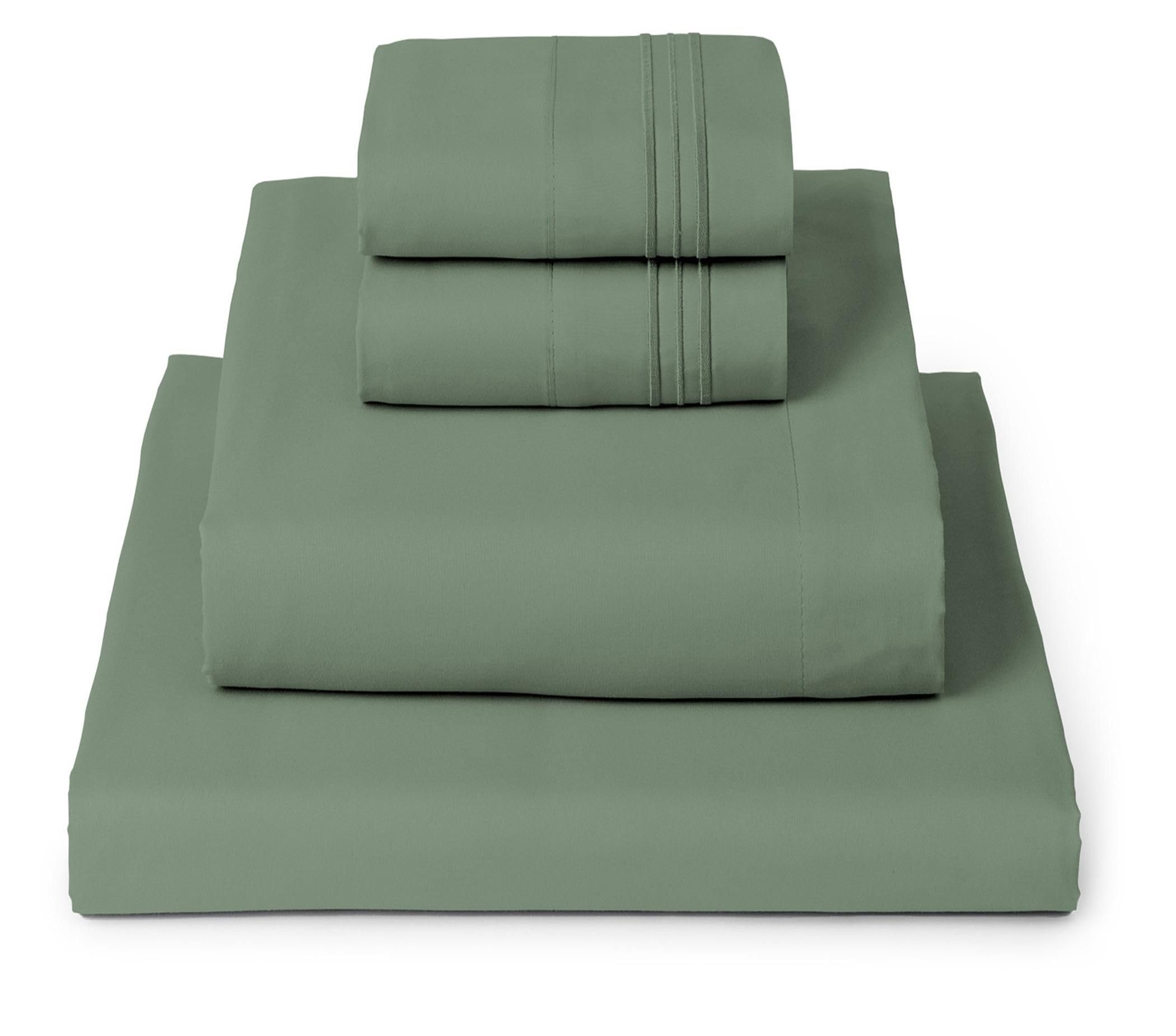 Photo 1 of Mellanni King Sheets Set - 4 PC Iconic Collection Bedding - Hotel Luxury, Extra Soft, Cooling Bed Sheets - Wrinkle, Fade, Stain Resistant (King, Sage)