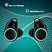 True Wireless Earbuds, DocKin Touch Control Fashion LED Truly Wireless Bluetooth Earphone with Charging Case, 3D Stereo Noise Cancelling Headphone IPX5 Waterproof for Running Sport with Mic （Black）