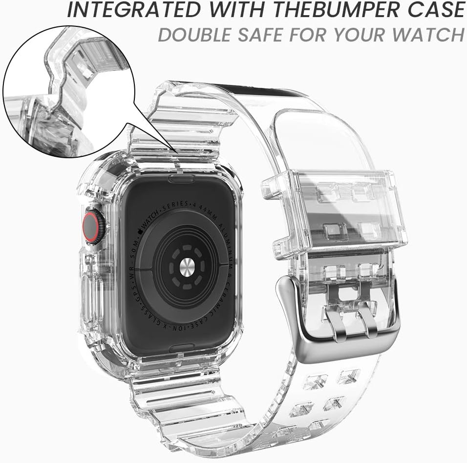 NotoCity Apple Strap Compatible with Apple Watch Series 8/7/6/5/4/3/SE with Bumper Case - Image 3