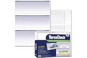 VersaCheck Secure Checks - 750 Blank Business Checks - Blue Graduated - 250 Sheets Form #3000 - 3 Per Sheet