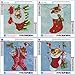 4 Pack 5D Diamond Art Painting Christmas Stockings Cats and Dogs for Adults by Number Kits, Puppies and Kittens Santa Gift Full Drill Paint with Diamonds Craft Home Decor 12x12 inch (30x30 cm)