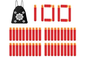 TedKat 100PCS Dart Refill Pack with Storage Bag Compatible with Nerf Mega Series