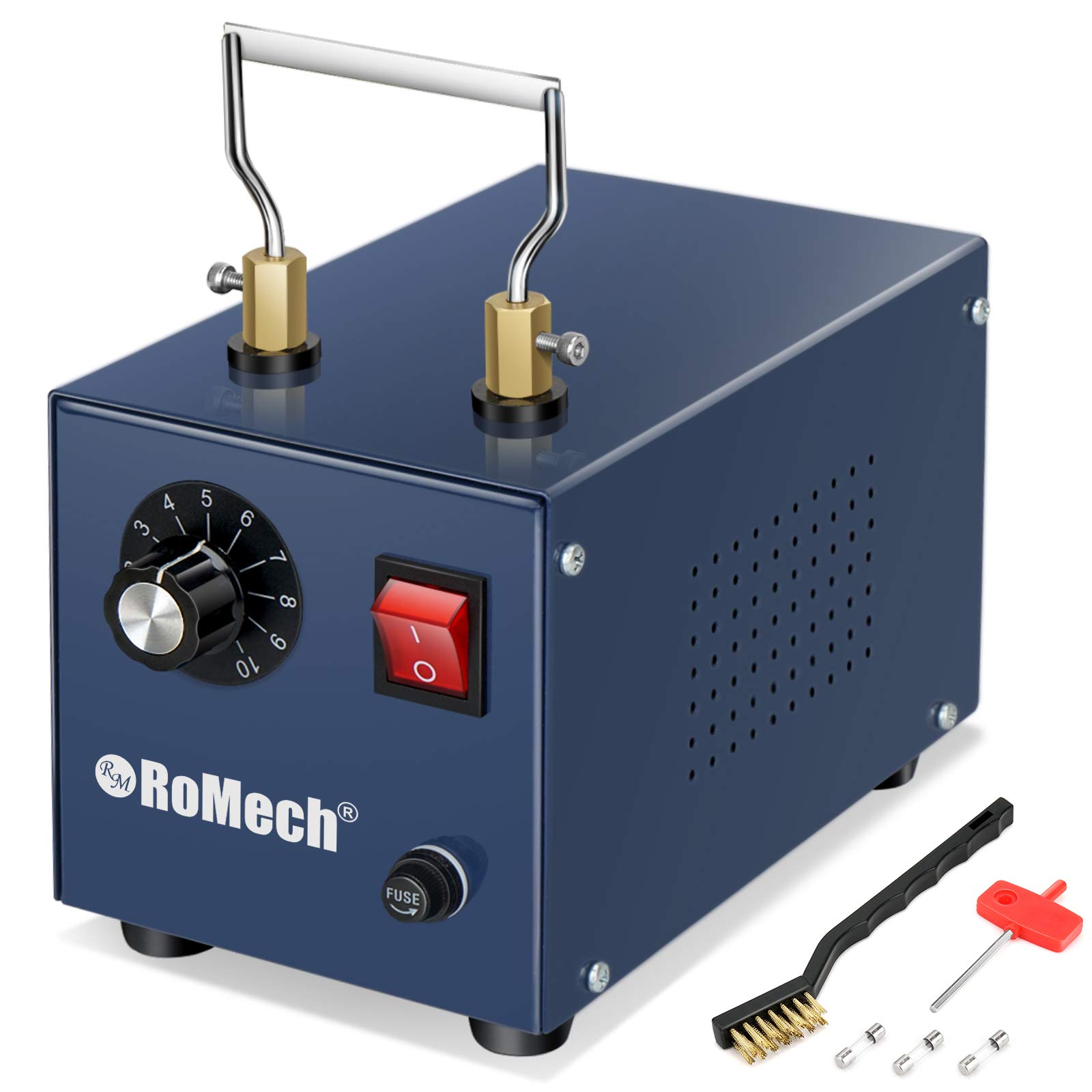 Photo 1 of ROMECH 120W Adjustable Electric Rope Cutter, Hot Knife Thermal Blade, Bench Mount Cutting Tool Kit for Braid Fabric Webbing Belting Ribbon (120W, RM-025)