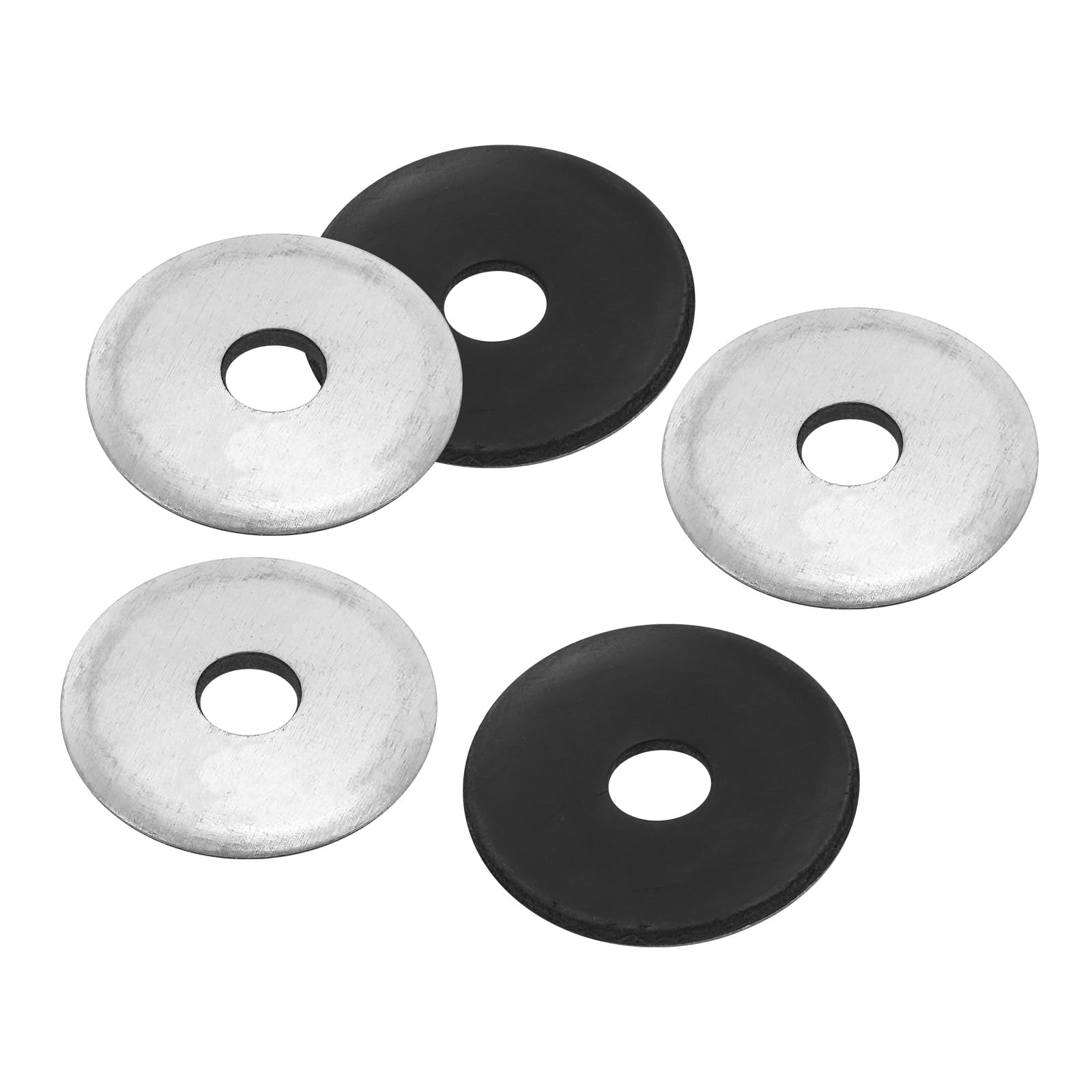 Photo 1 of PATIKIL 3/8"x1 1/2" EPDM Bonded Sealing Washers, 80 Pieces Galvanized Neoprene Rubber Backed Screw Gasket for Industrial Home Machinery Ships Roof