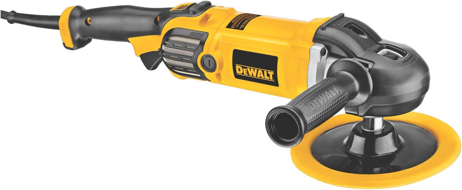DEWALT Buffer/Polisher, Variable Speed, Soft Start, 7-Inch/9-Inch (DWP849X) - Power Polishing Tools - 