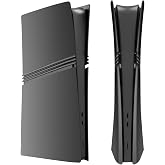 YIBEICO 4PCS Faceplate Replacement for PS5 Pro Digital Edition | Side Plate Shell Accessories,Hard Shockproof,Anti-Scratch Dustproof,ABS Case,Black