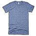American Apparel Unisex Tri-blend Short Sleeve Track T-Shirt (L) (Tri-Black)