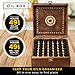 Beautiful Essential Oil Storage Box 49 Bottle - Holds 5-15ml & 10ml Roller Bottles - Free Roller Bottle Opener & 192 EO Labels - Wooden Oil Case Holder