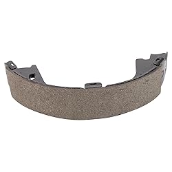 TRQ Rear Parking Brake Shoe Set Compatible with