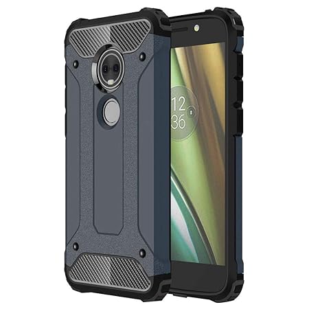 Motorola Moto E5 Play / Motorola Moto E5 Hülle, [Doppelschicht] [Heavy-Duty-Schutz] Hybrid Stoßfest Schutzhülle Handyhülle Ca