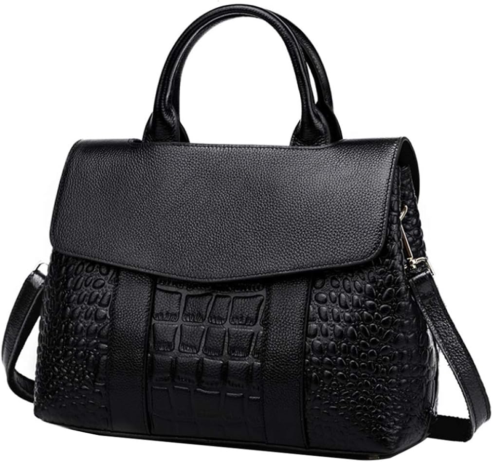 FLHT Ladies Handbag Leather Messenger Bag Shoulder Bag Girl Big Bag