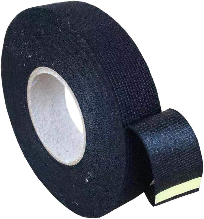 4 Rolls Wire Loom Harness Tape, Wiring Harness Cloth Tape, Black Adhesive Fabric Tape for Automobile Electrical Wire harnessing Noise Damping Heat Proof 19 mm X 15m: Car Electronics