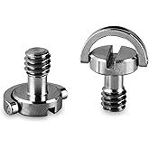 SmallRig D Shaft D-Ring 1/4 Inch Male Mounting Screw Adapter for DSLR Camera Rig Quick Release Plate - 838