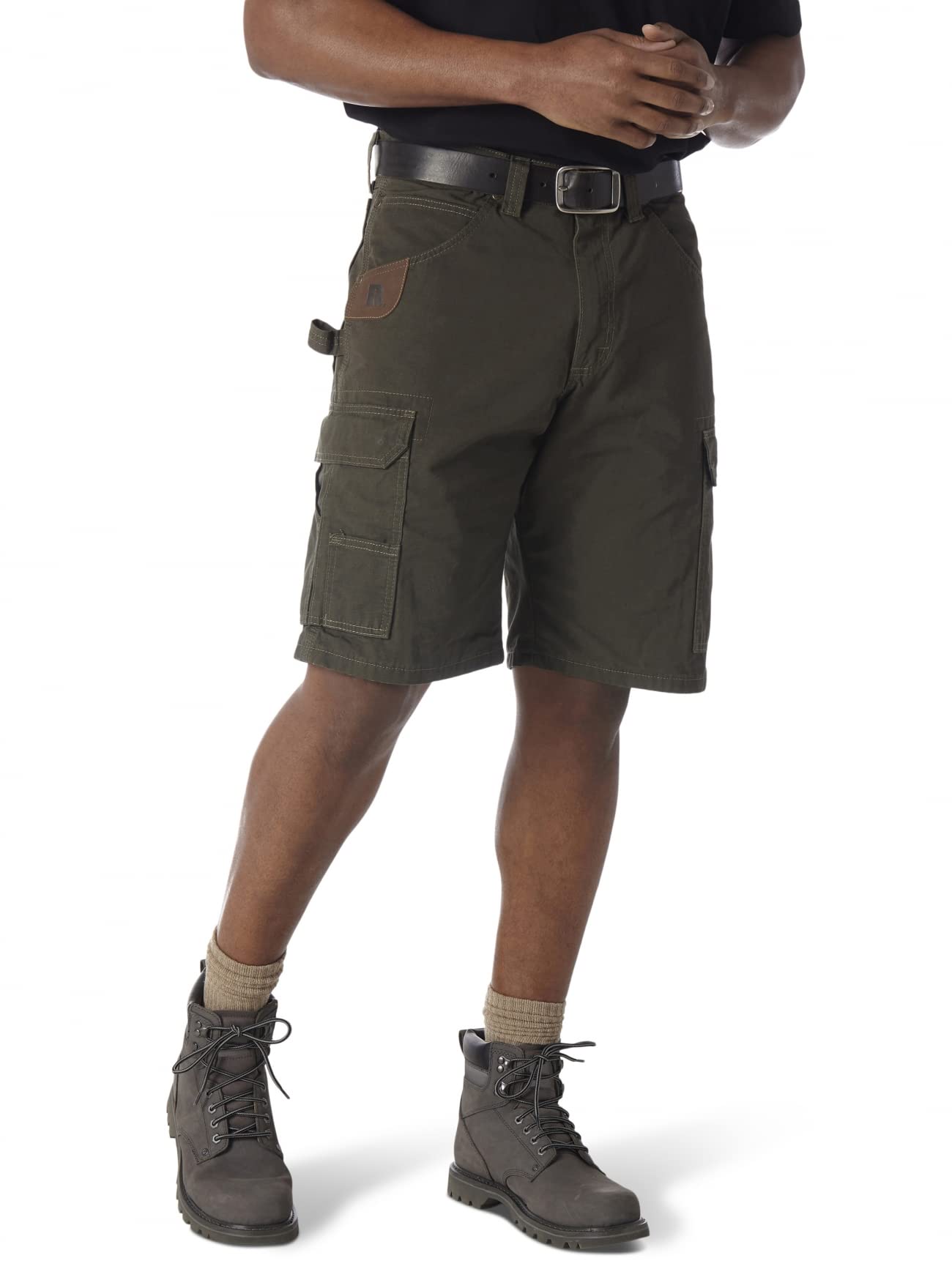 Ju Ranger Wrangler RIGGS WORKWEAR Men's Ripstop Ranger Short, Loden, 33 for sale ...