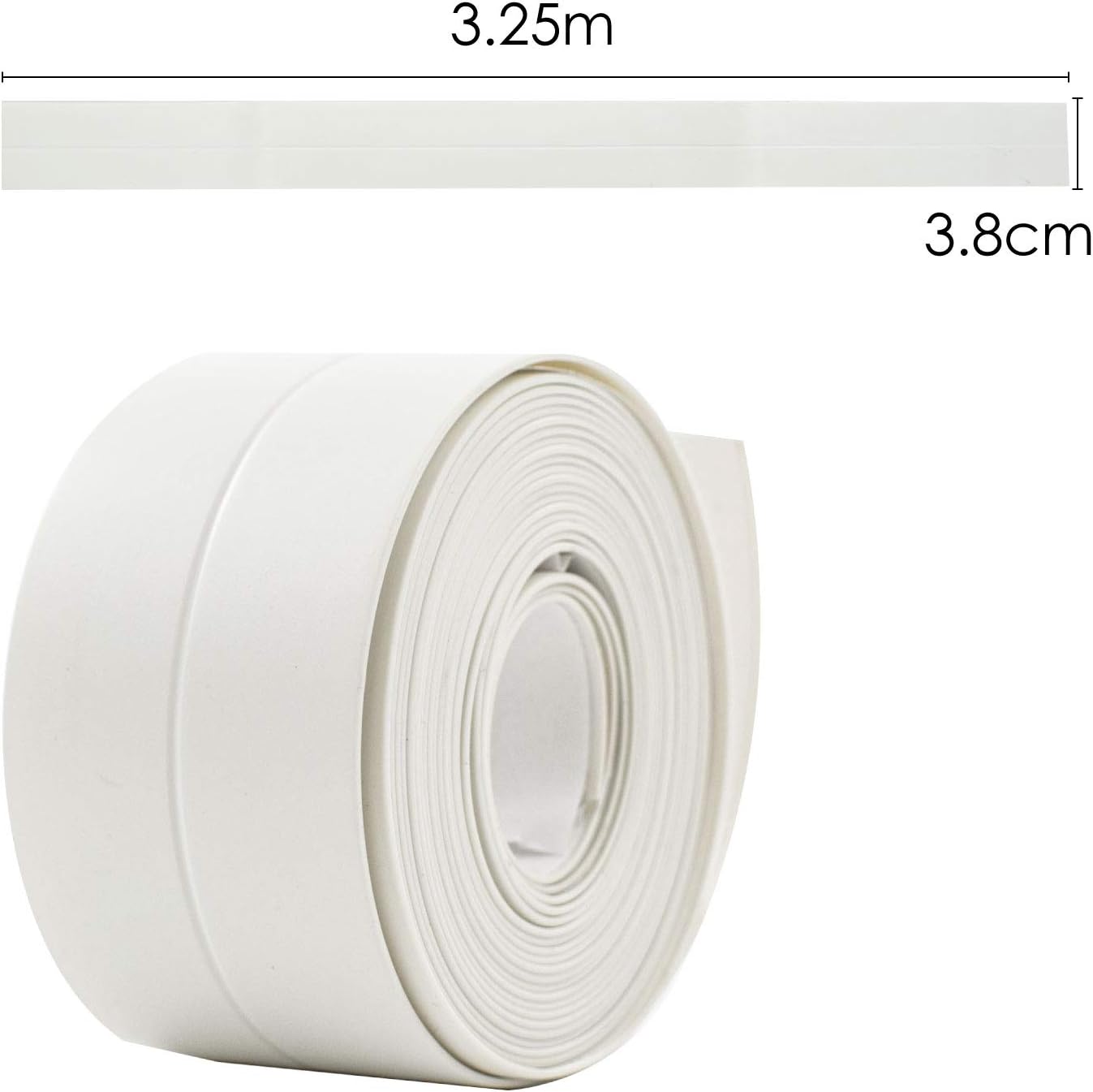 TRIXES Silicone Sealant Strip Duck Tape Shower Door Seal Bathroom