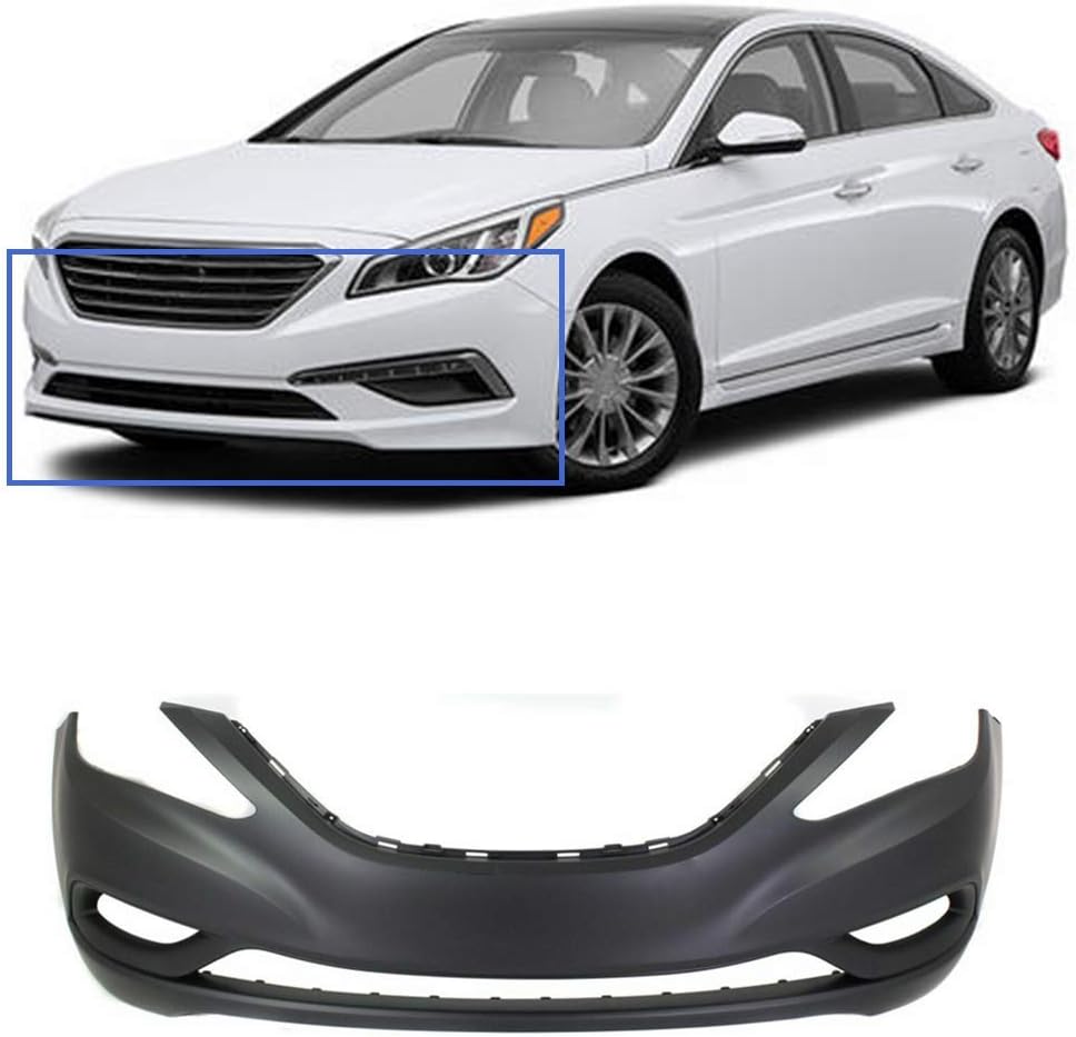 Replacement 865113Q000 HY1000183C Primed Cover Bumper Front labwork for