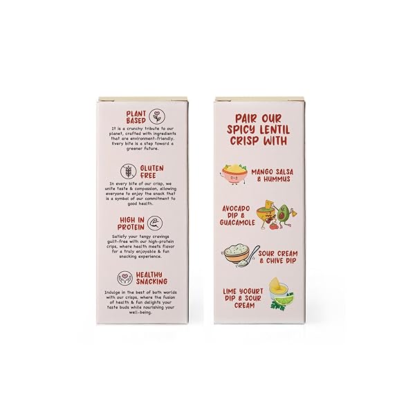 BEAN BITES | SPICY CRACKLE LENTIL CRISP 3.53 OZ (100 G) | MINI POPPADOM SNACK | ROUND CRUNCHY CRISPS | MILD SPICY | HEAT IN OVEN (UP TO 60 SECS) | PLANT BASED PROTEIN BY PRIDE OF INDIA