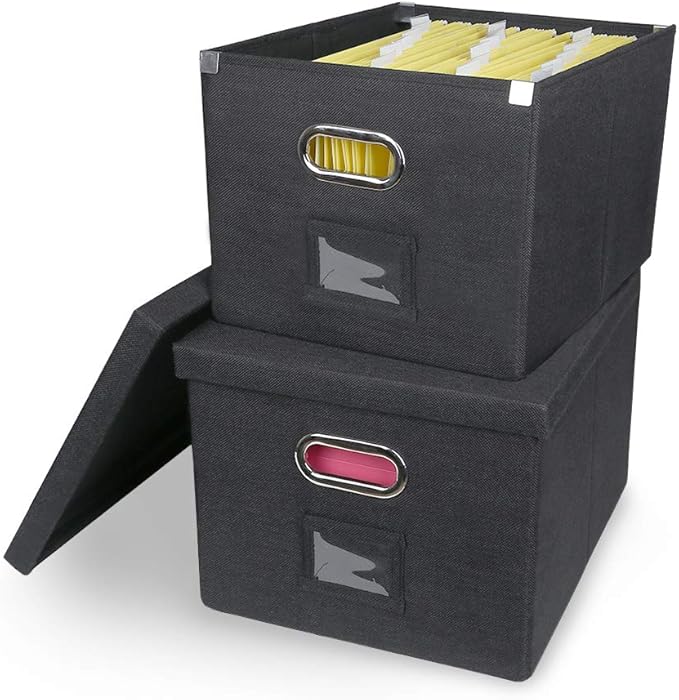 ATBAY File Storage Box Collapsible Large Capacity Office