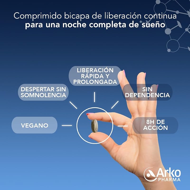Arkosueño Forte 8h 30 comprimidos Melatonina 1,9mg Valeriana