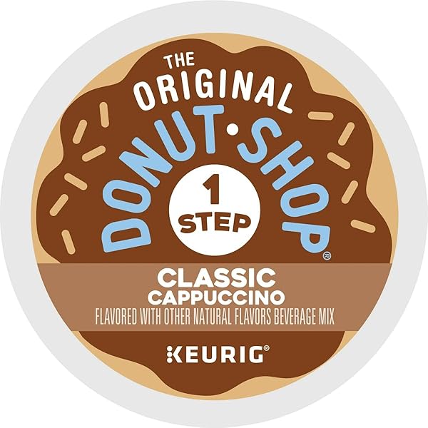 THE ORIGINAL DONUT SHOP ONE-STEP CLASSIC CAPPUCCINO, KEURIG SINGLE-SERVE K-CUP PODS, 10 COUNT