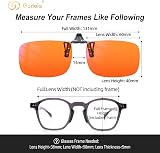 Goiteia 100% Blue Light Blocking Clip On Glasses for Screen Use view 5