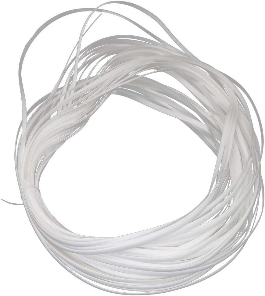 LukLoy Wicker Repair Supplies 120ft Synthetic Rattan Material, Durable Patio Furniture Repair Kit (White A)