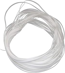 LukLoy Wicker Repair Supplies 120ft Synthetic Rattan Material, Durable Patio Furniture Repair Kit (White A)