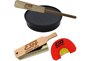 ESH Turkey Calls Starter Pack – All-Weather Box Call, Mouth Call, and Slate Pot Call with Hickory Striker – Hunting Accessories for Beginners & Pros