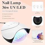 Phoenixy Poly Nail Gel Extensions Kit 36W Lamp 8 Colours Gift Set view 6