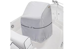YimSting 1200D Center Console Boat Cover,Waterproof Boat Console Covers, Marine Grade Heavy Duty Cover for Center Console Boat,30" L x 40" W x 44" H,Gray