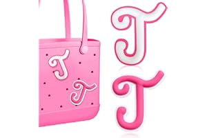 AOIFES 2Pcs Lettering Charms For Bogg Bag, 3D Alphabet Printed Decorative Accessories Charm For Bogg Bag, Insert Personalizing Alphabet Decorative Charm Compatible With Handbag Beach Tote Bag