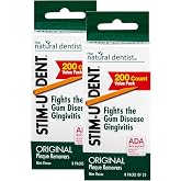 STIM-U-DENT Plaque Removers, Value Pack, Mint, 8 pk 25 ea (Pack of 2)
