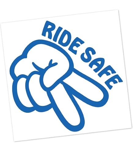 thumbnail image 2 of "Look Twice Save A Life" Motorcycle Awareness Decal Sticker For Car Window Or Truck Bumper (JDM Style, 7-Inch, 3M Vinyl) 2 of 4