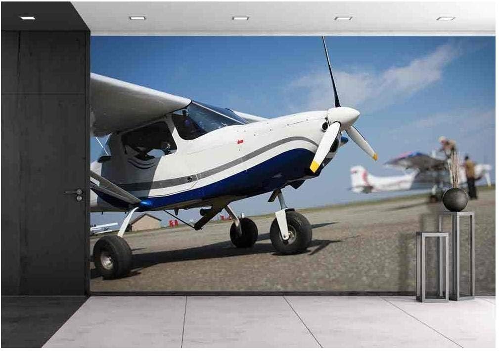 Small Airplane - Removable Wall Mural | Self-Adhesive Large Wallpaper - 100x144 inches