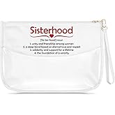 Sisterhood Gifts for Girl Women Makeup Bag Dst Sorority Gift Sisters Present from Sister Cosmetic Bag Valentines Galentines Day Friendship Present for Her Girlfriend Travel Pouch with Zipper